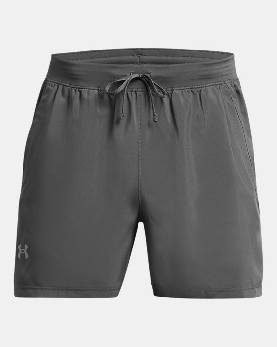 Men's UA Launch Unlined 5" Shorts, Gray, pdpMainDesktop image number 4